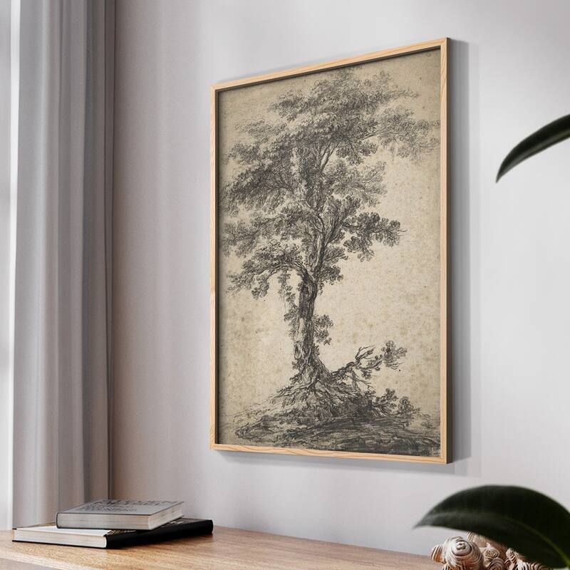 Vintage Sketch CII -Framed Print