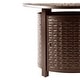 preview thumbnail 15 of 29, Round 34 in. x 34 in. Aluminum Propane Fire Pit Table with Glass Beads, Two Covers, Lid, 37,000 BTUs