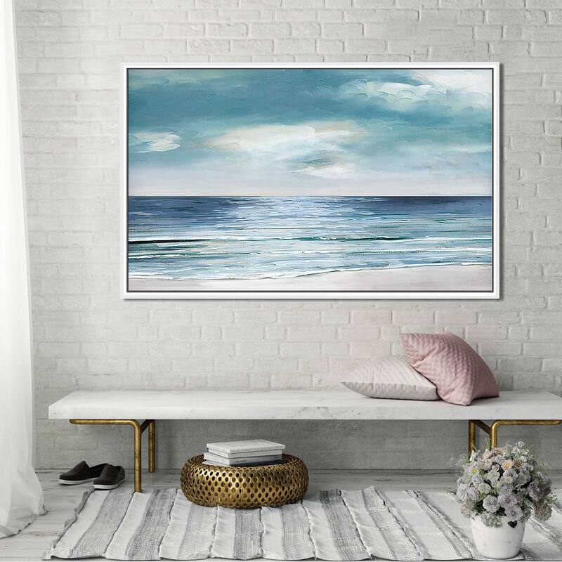 "Blue Silver" Print on Floating Canvas