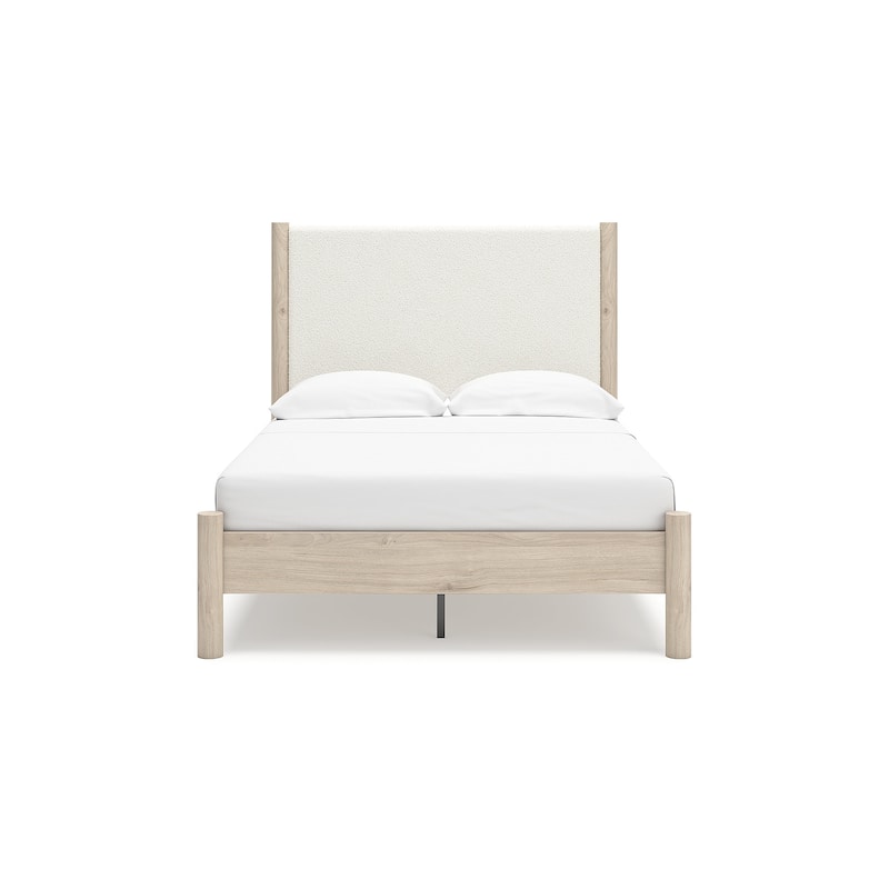 Signature Design by Ashley Cadmori Upholstered Panel Platform Bed