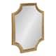 Kate and Laurel Hogan Scalloped Wood Framed Mirror - 18x24 - Gold