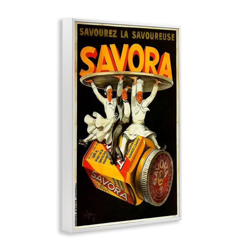 Stupell Savora Kitchen Advertisement Framed Giclee Art Design By Marcus Jules