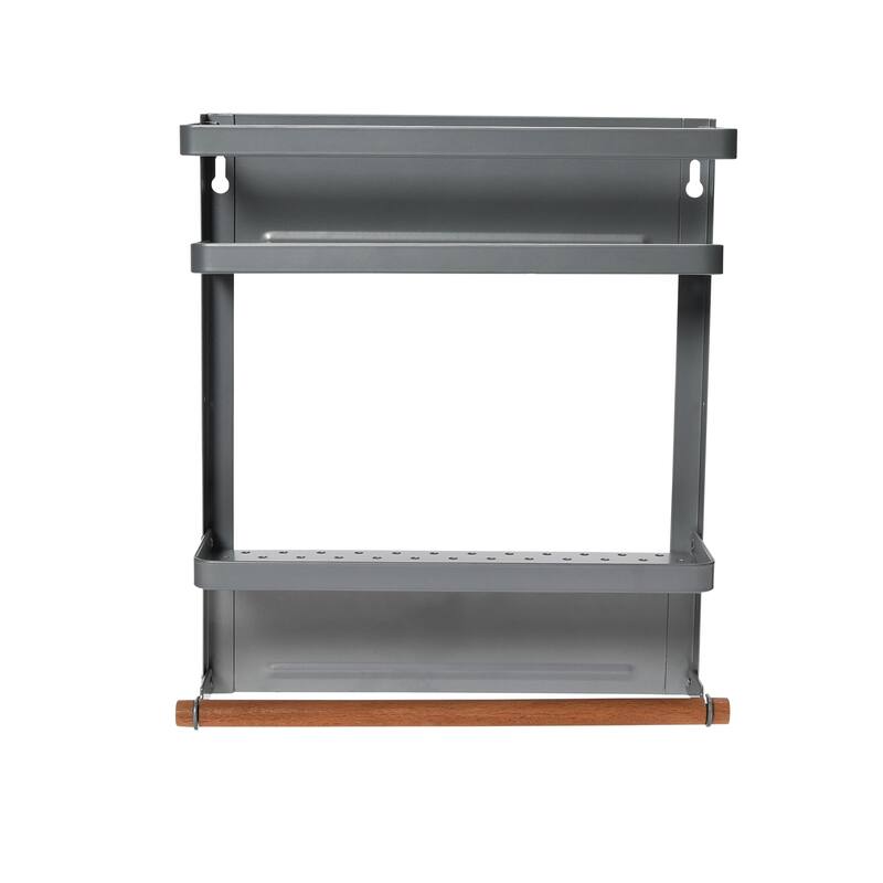 Household Essentials Metal Magnetic Organizer Rack - 11.3"L x 3.1"W x 12.6"H