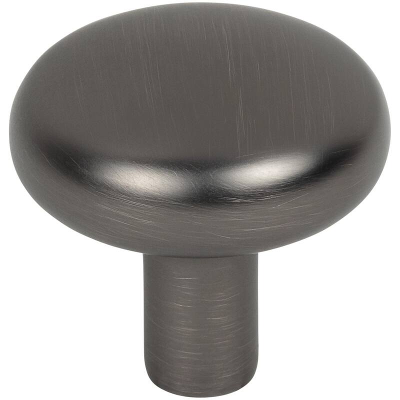 Jeffrey Alexander 329 Loxley 1-1/4" Mushroom Round Smooth Cabinet Knob - Brushed Pewter