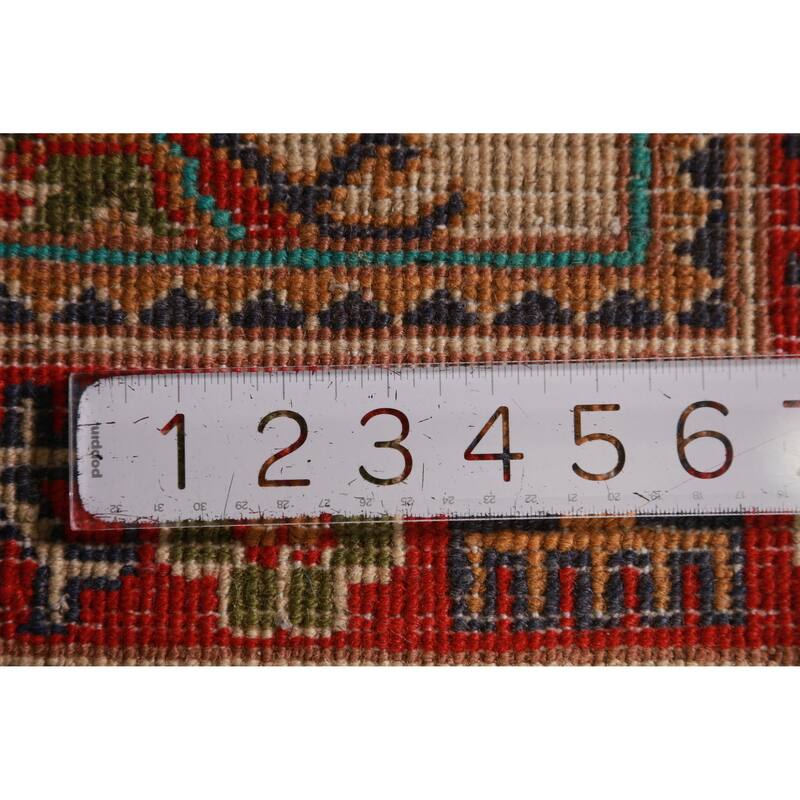 Traditional Kazak Oriental Accent Foyer Rug Handmade Beige Wool Carpet - 2'0"x 3'0"