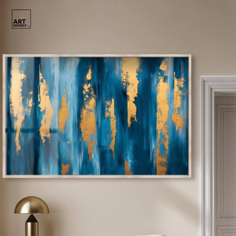Dark Texture Golden Touch II Shadowbox by Art Remedy