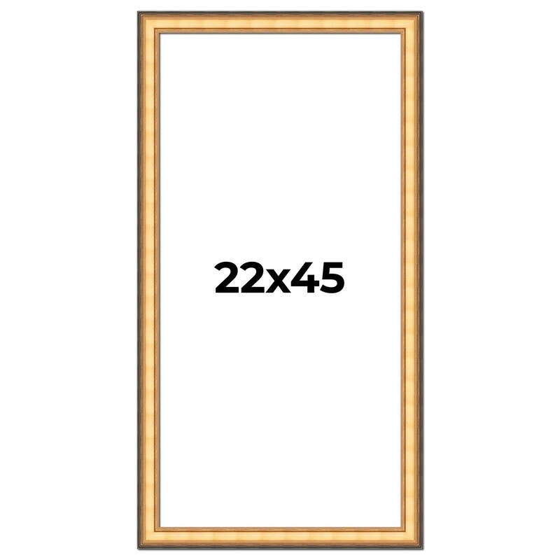 22x45 Frame Gold Plein Aire Solid Wood Picture Frame Width 2 Inches |