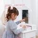 preview thumbnail 5 of 11, Fantasy Fields Little Princess Anna Kids Vanity Table & Stool, White - 24.41" L x 11.81" W x 39.37" H