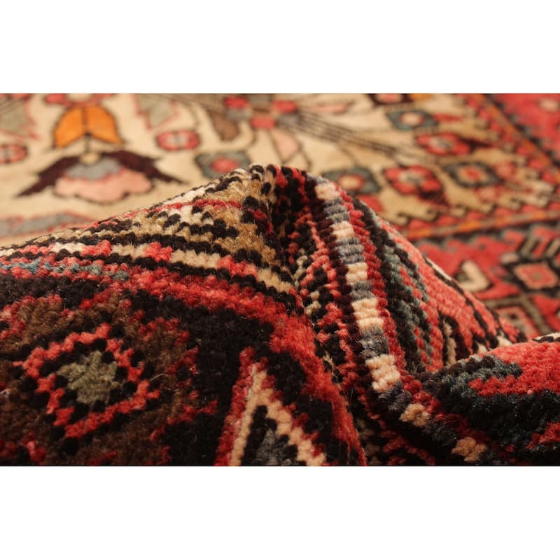ECARPETGALLERY Hand-knotted Andelz Red Wool Rug - 5' 4" x 10' 7"