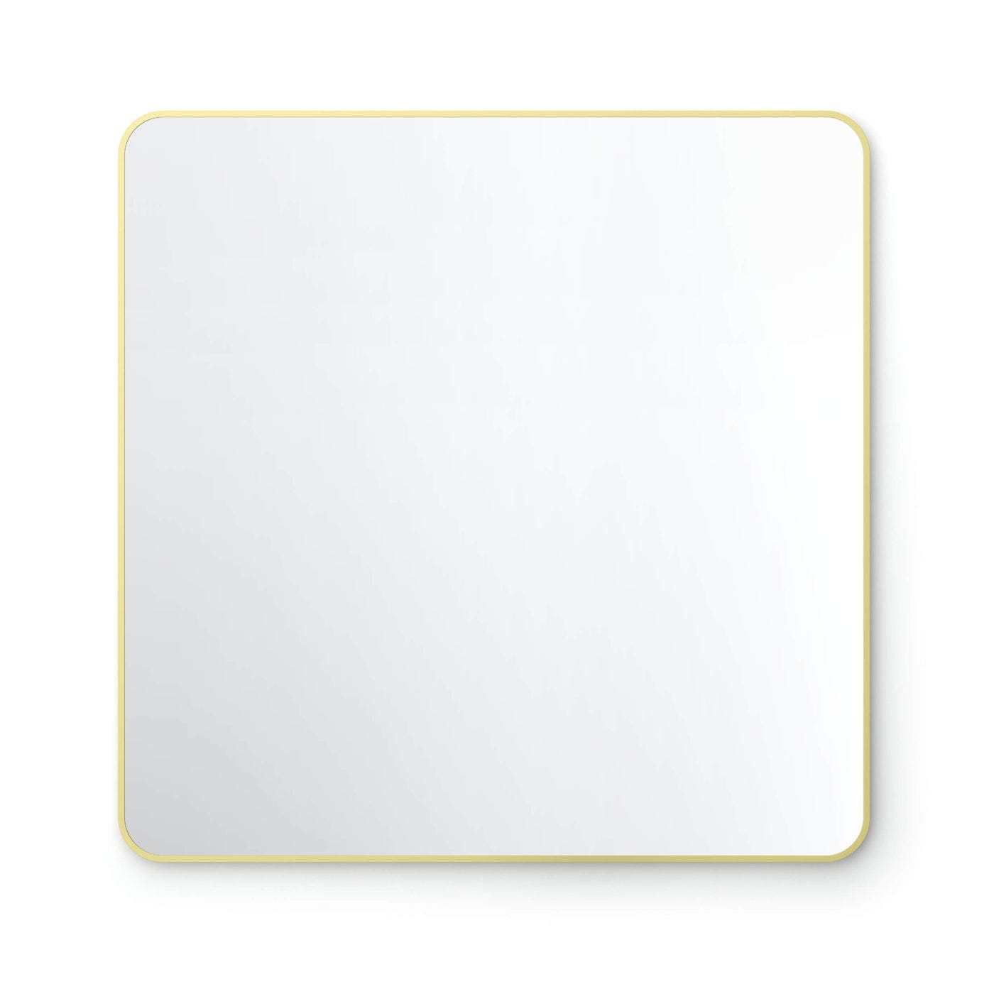 36 x 36 Inch Shatterproof Wall Mount Metal Frame Mirror