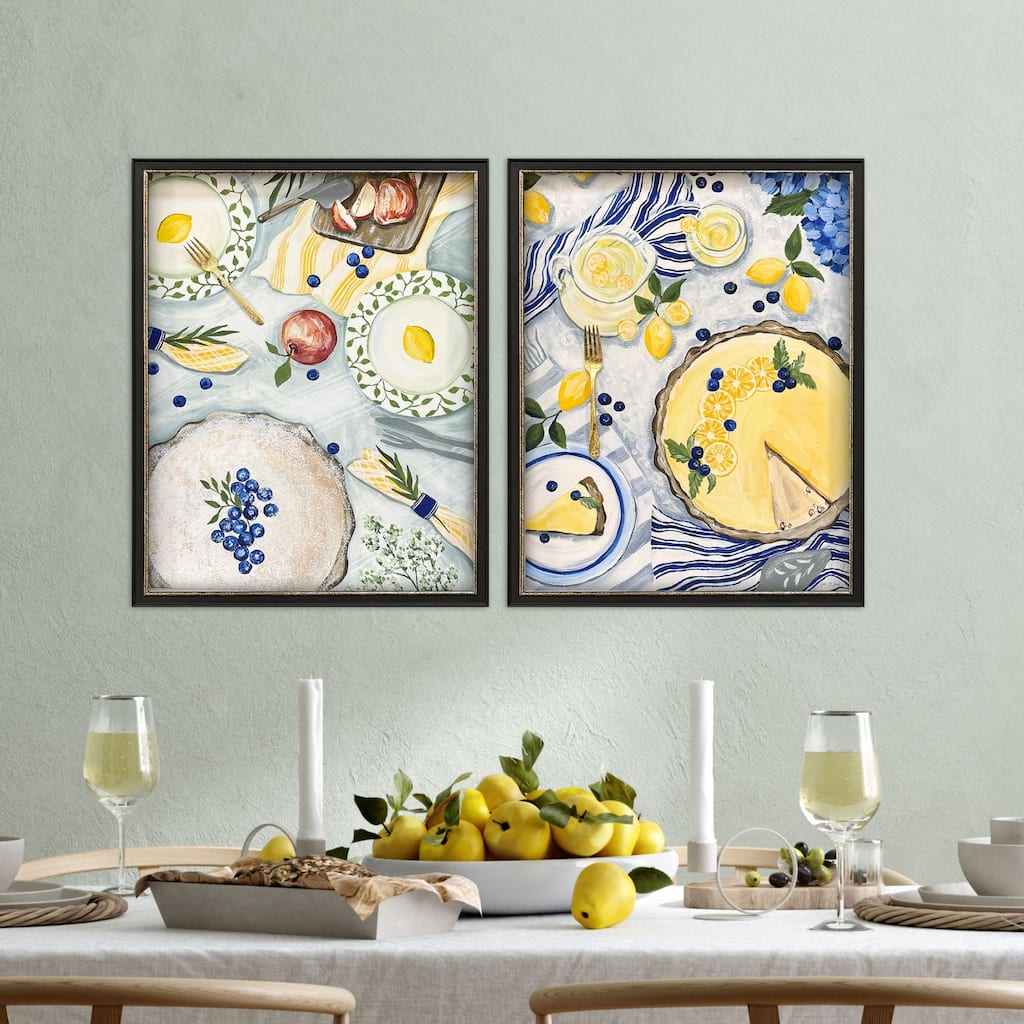 Paragon Summer Picnic Framed Art - Set of 2