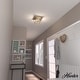preview thumbnail 3 of 12, Hunter Laurel Ridge 4-Light Flush Mount Ceiling Light - Entry, Hallyway, Bathroom - Modern Farmhouse, Industrial - Damp Rated!