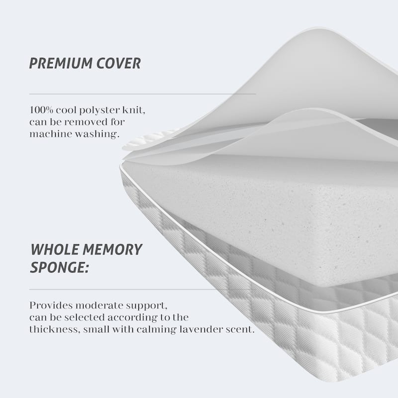 Cooling Memory Foam Wave Pillows, Ergonomic Cervical Contour Pillow - Grey