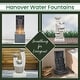 preview thumbnail 4 of 8, Hanover 35-In. Contemporary Square-Base Indoor or Outdoor Garden Fountain with LED Lights for Patio, Deck, Porch
