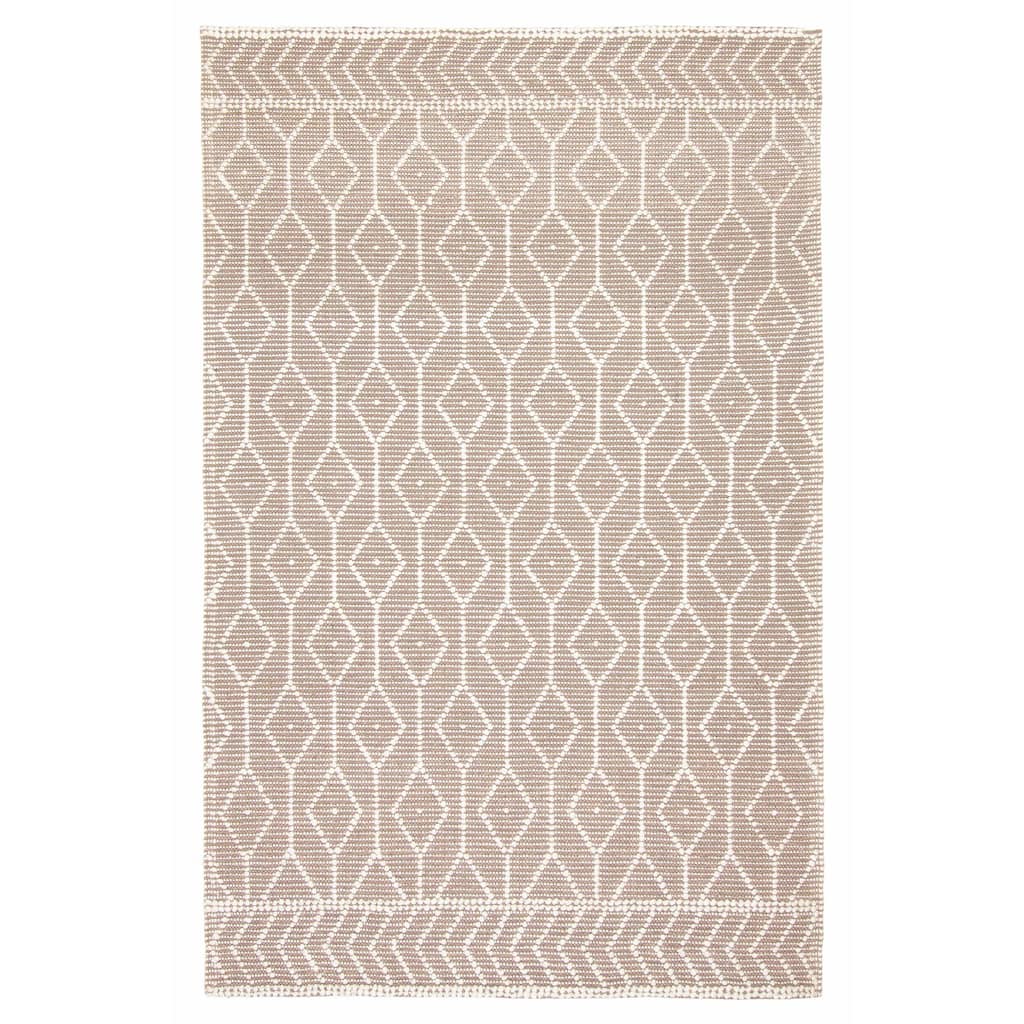 ECARPETGALLERY Braid weave Sienna Brown Wool Rug - 5'0 x 8'1
