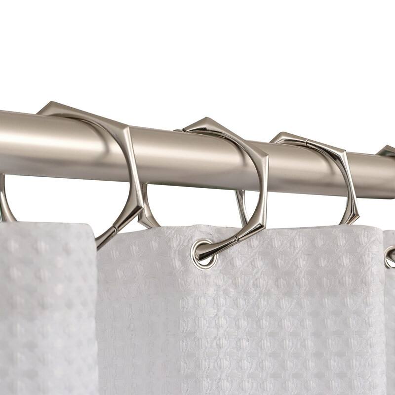 Utopia Alley Adjustable 72-Inch Shower Curtain Tension Rod - Rust-Proof Aluminum with Rubber End Cap, No Drill Installation