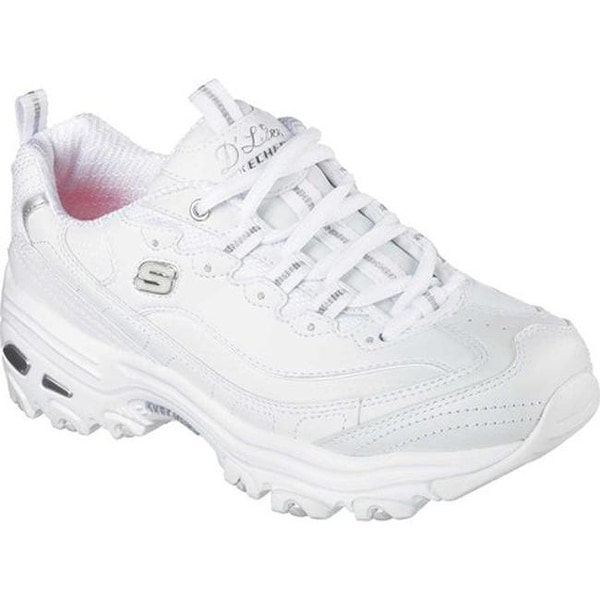 ladies white skechers shoes