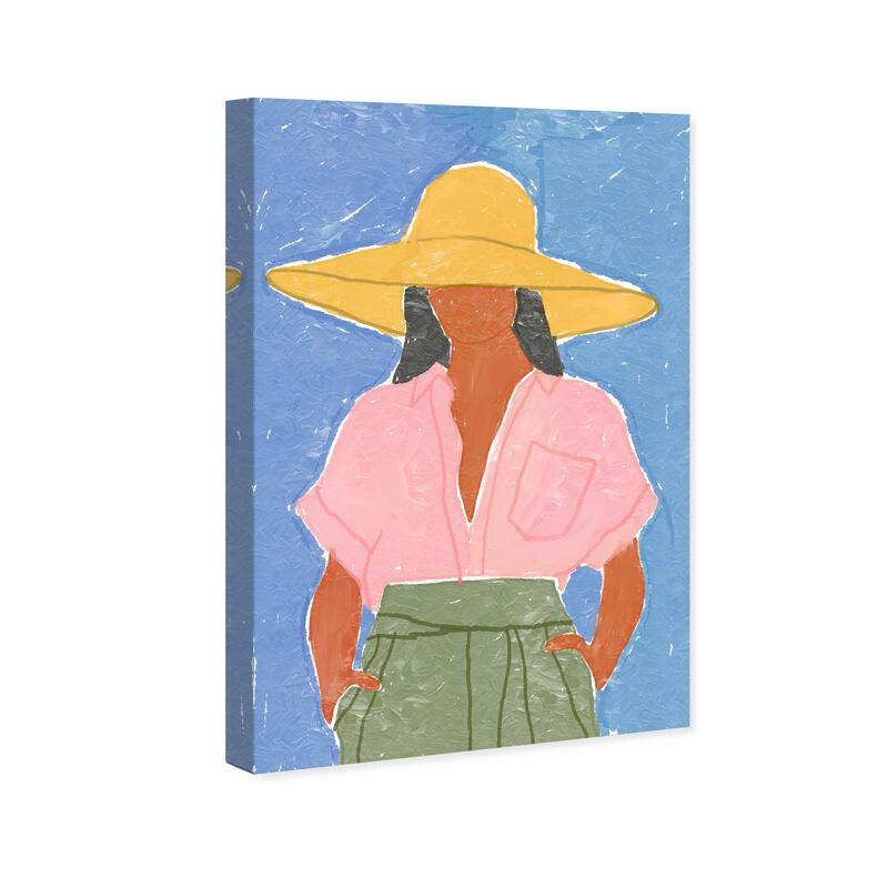 Wynwood Studio Canvas World and Countries Farmer Boss Outfit Blue and Pastel Blue Traditional Wall Art Canvas Print