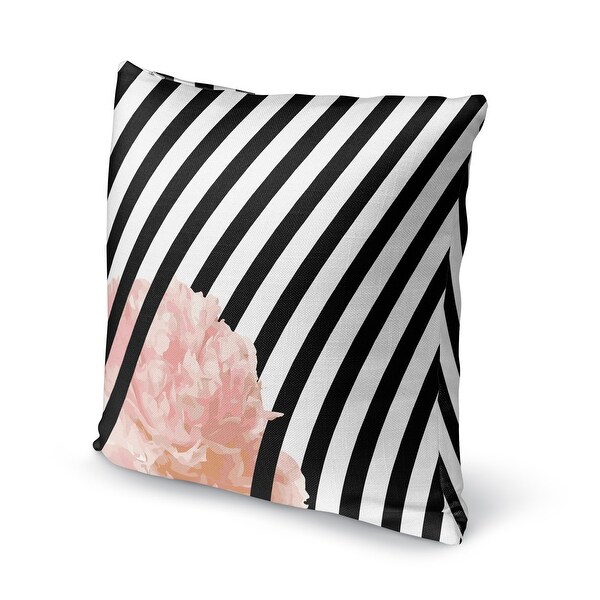 Pink and Green Stripes/Dots Olivia Accent Throw Pillow by Sweet Jojo Designs 