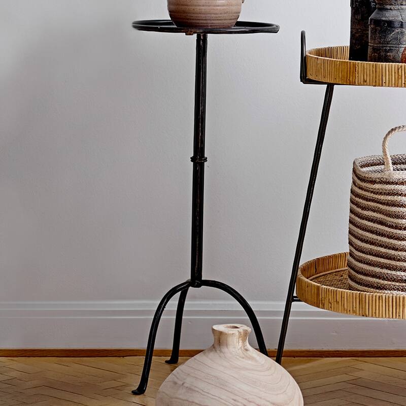 Round Metal Drink Table