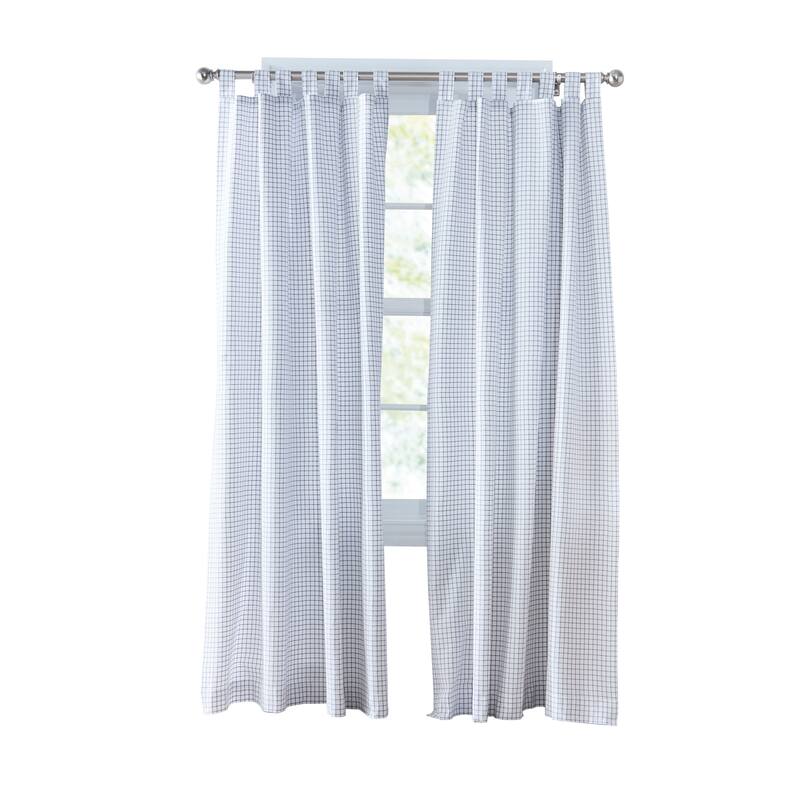 Tommy Hilfiger Mini Check Curtain Panel Pair