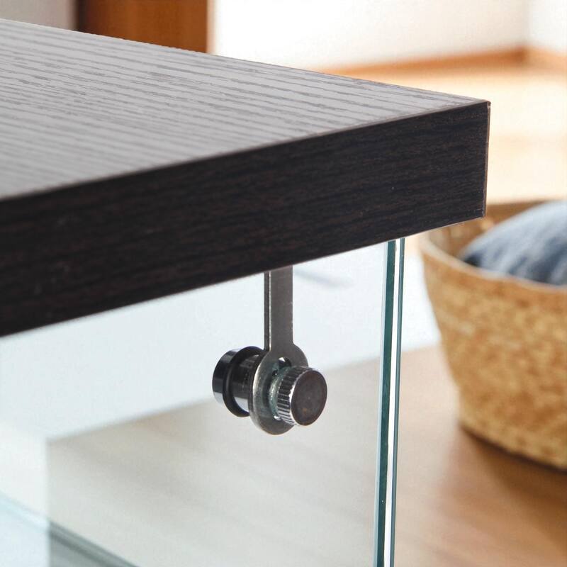 Glass Display Cabinet with 4 Shelves and Door, Floor Standing Curio Bookshelf for Office or Bedroom