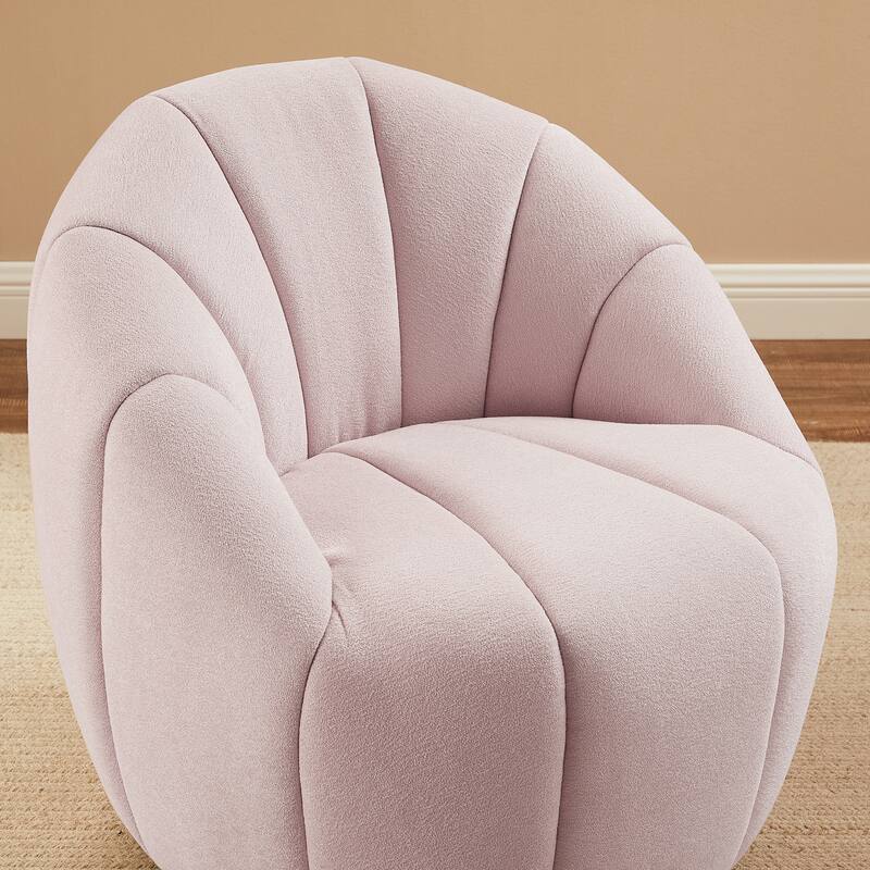 Art Leon Modern Swivel Barrel Chair