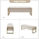preview thumbnail 36 of 53, Alina Modern Upholstered Flip Top Storage Bench with Metal Legs by HULALA HOME