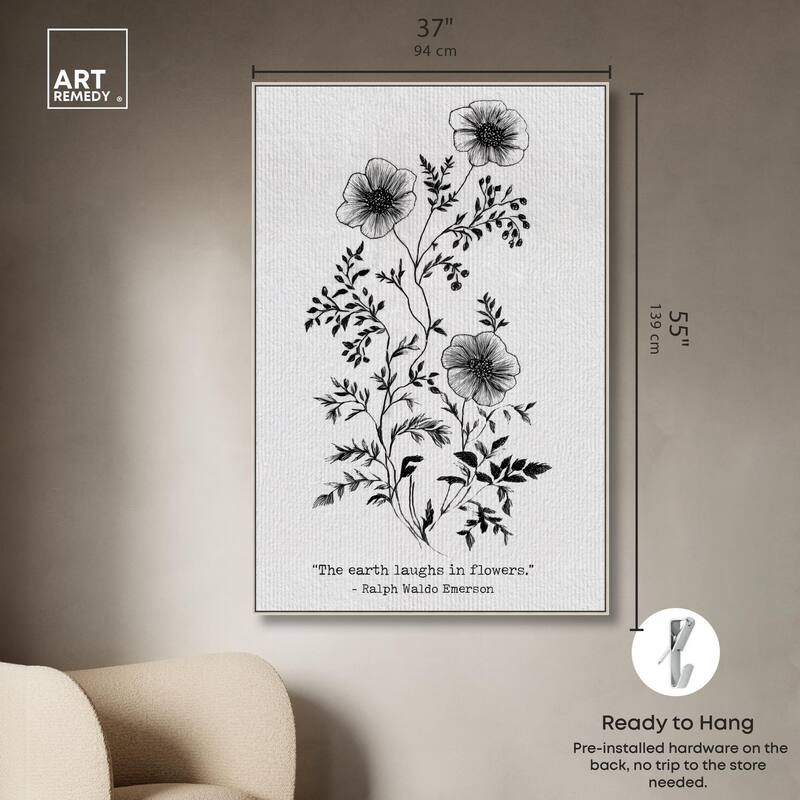 Earth Laughs in Flowers Canvas by Art Remedy