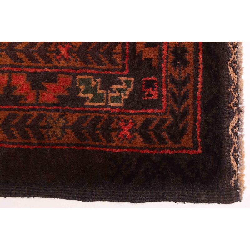 ECARPETGALLERY Hand-knotted Teimani Dark Navy Wool Rug - 4'1 x 6'9