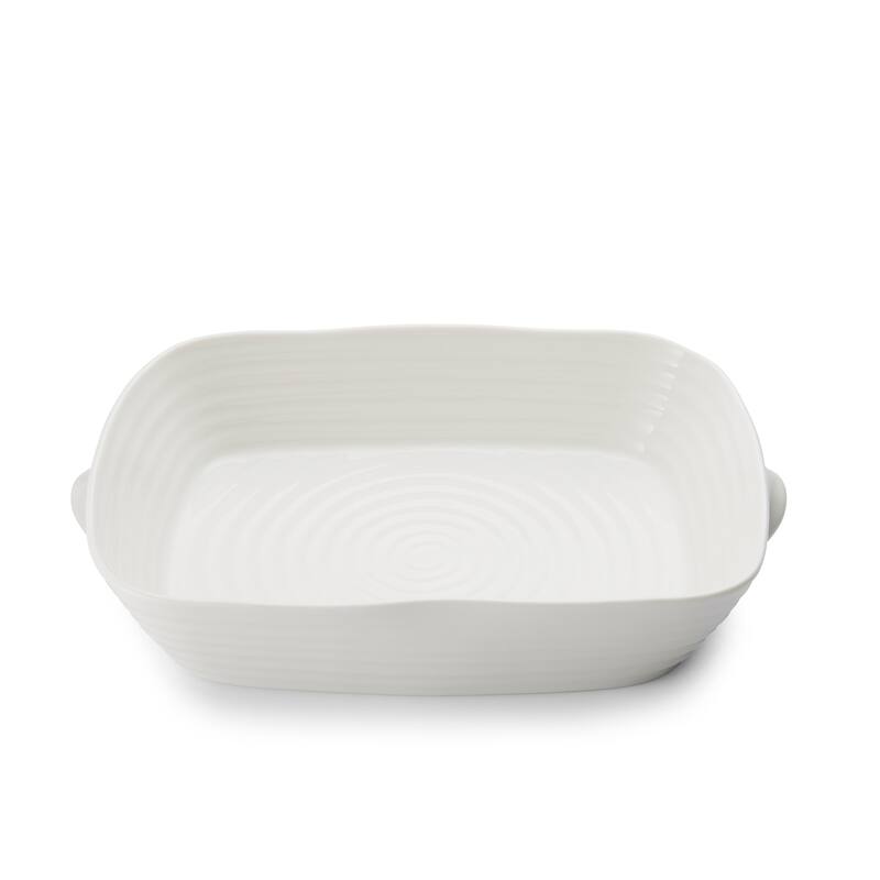 Portmeirion Sophie Conran Handled Rectangular Roasting Dish - 13 inch x 9.5 inch - White - 1 Piece