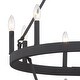 preview thumbnail 7 of 29, Acroma 15-light Farmhouse Black Tiered Chandelier for Dining Room - 27.5 inches
