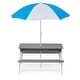 preview thumbnail 7 of 6, Kids 3-in-1 Sand & Water Table Outdoor Wooden Picnic Tables