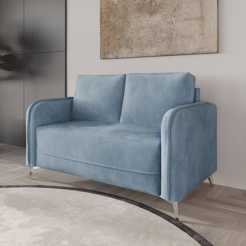 CraftPorch Luxurious Velvet Upholstered Loveseat - N/A