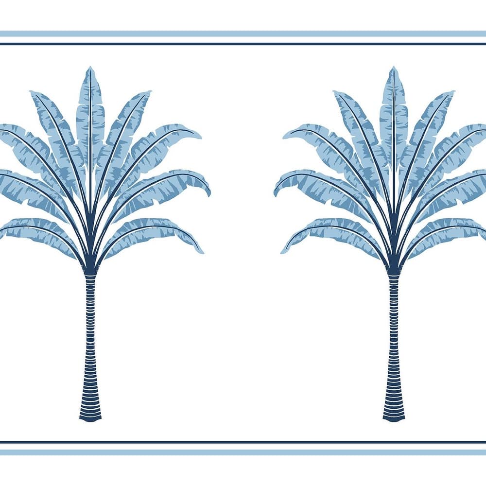 Harry & Grace Montgomery Palm Peel and Stick Wallpaper Border