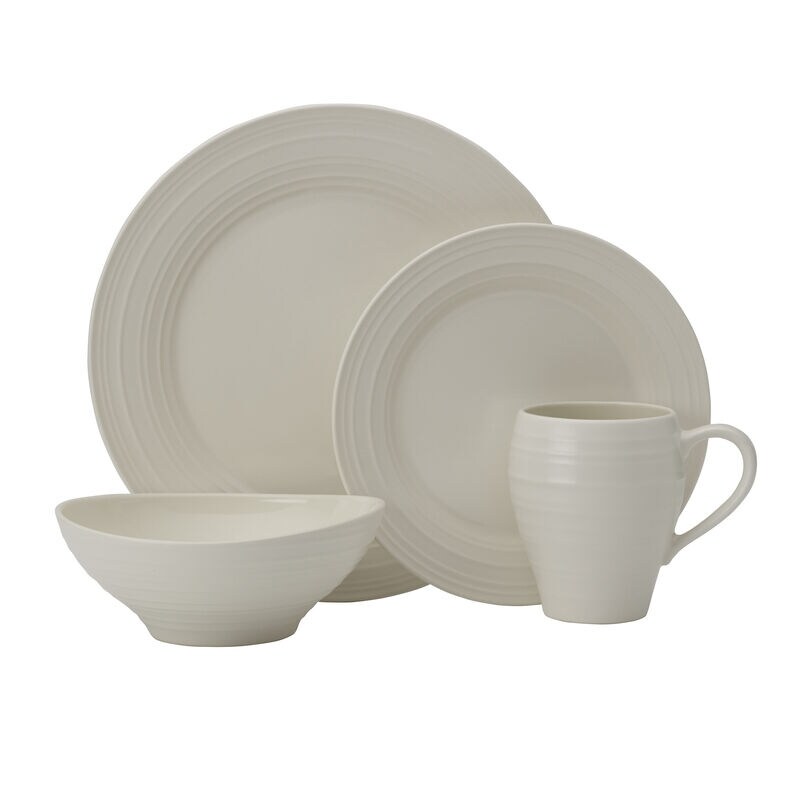 Mikasa antique white 16 piece set service for 4 outlet