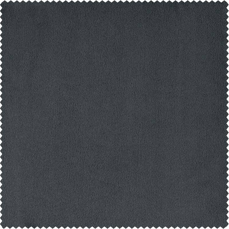 Exclusive Fabrics Signature Blackout Velvet Curtain 63 Inches Long (1 Panel) - 50 x 63