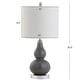 preview thumbnail 9 of 81, Anya 20.5" Mini Glass LED Table Lamp, Gray by JONATHAN Y
