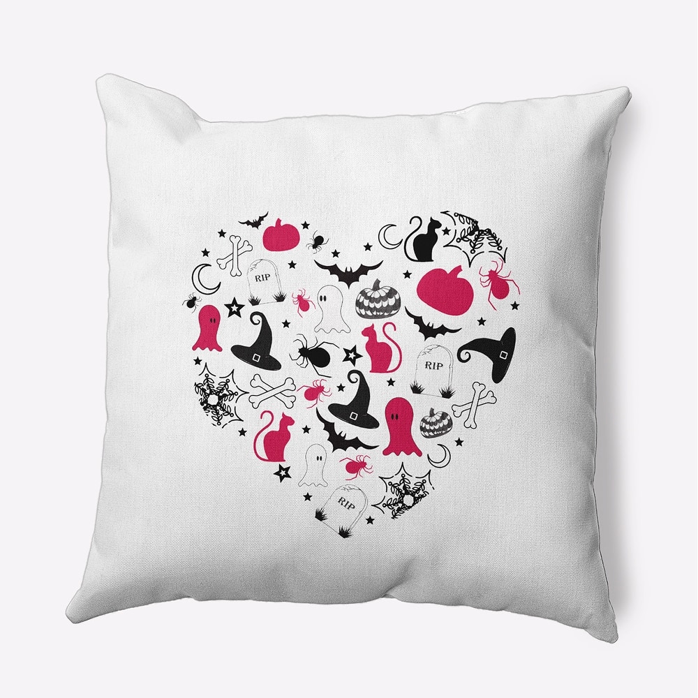 Halloween Heart Accent Pillow
