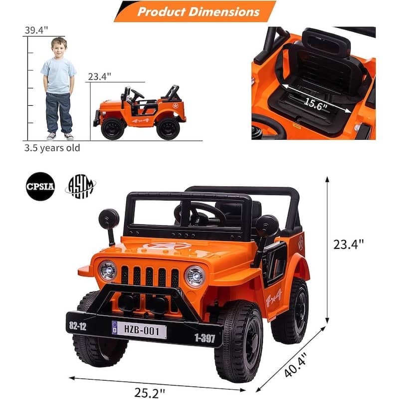 12V Kids Ride On Truck Car
