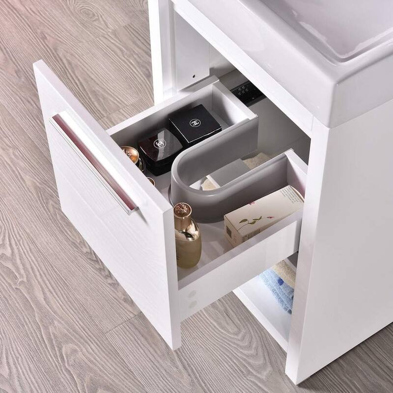 Blossom Milan 20-Inch Bathroom Vanity with Ceramic Sink and Mirror Set