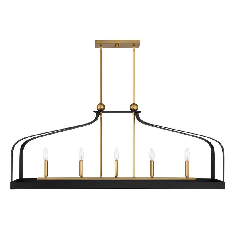 Savoy House 1-7804-5 Sheffield 5 Light 46" Wide Taper Candle Linear