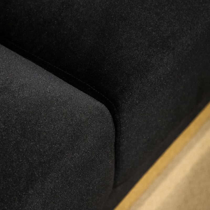 Luxury Living Room Furniture Sofa Set Zebra Printed Black Finish