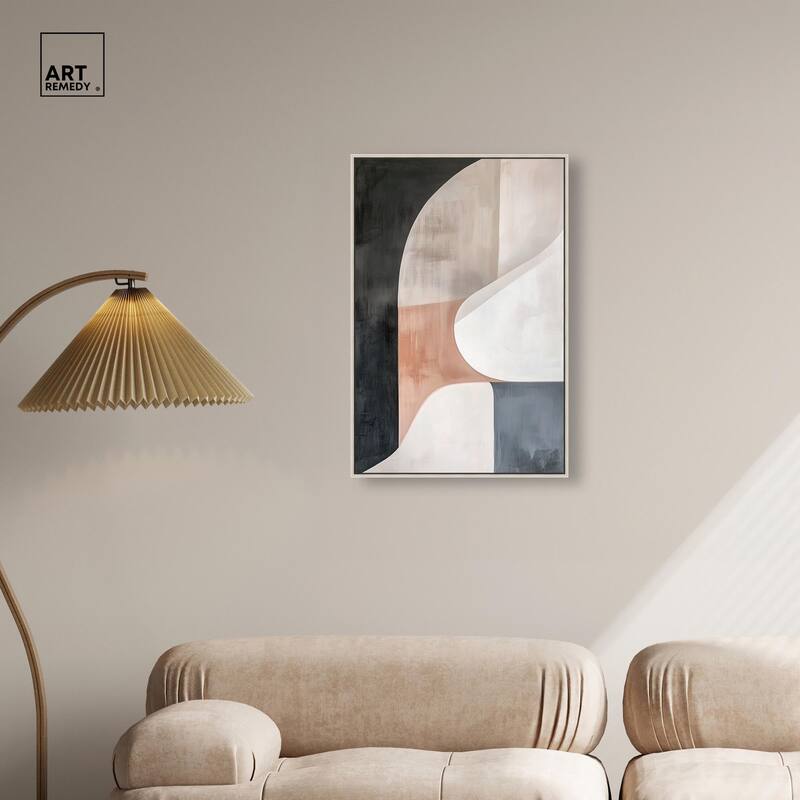 Curved Contour II Canvas by Art Remedy