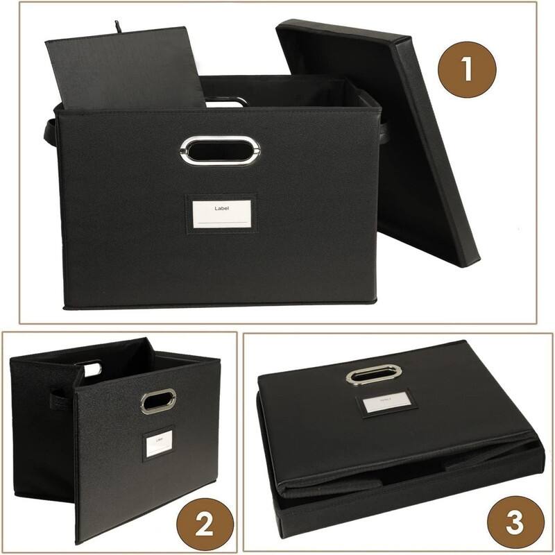 12Inch Vinyl Record Storage Boxes (Black) Bed Bath & Beyond 39427286