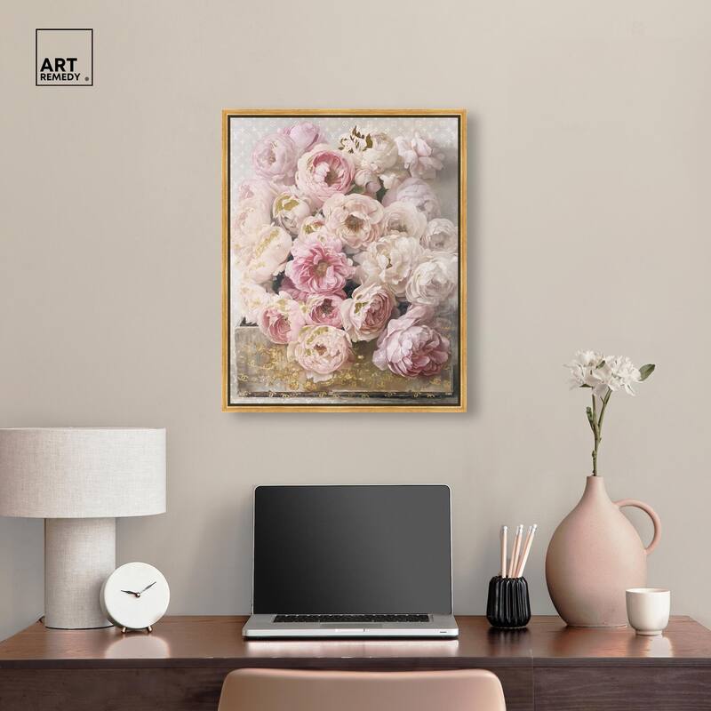 Beautiful Glam Floral Case Canvas by Art Remedy