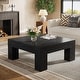 preview thumbnail 21 of 33, 39.4-Inch Square Coffee Table for Living Room, Farmhouse All Wooden Center Table