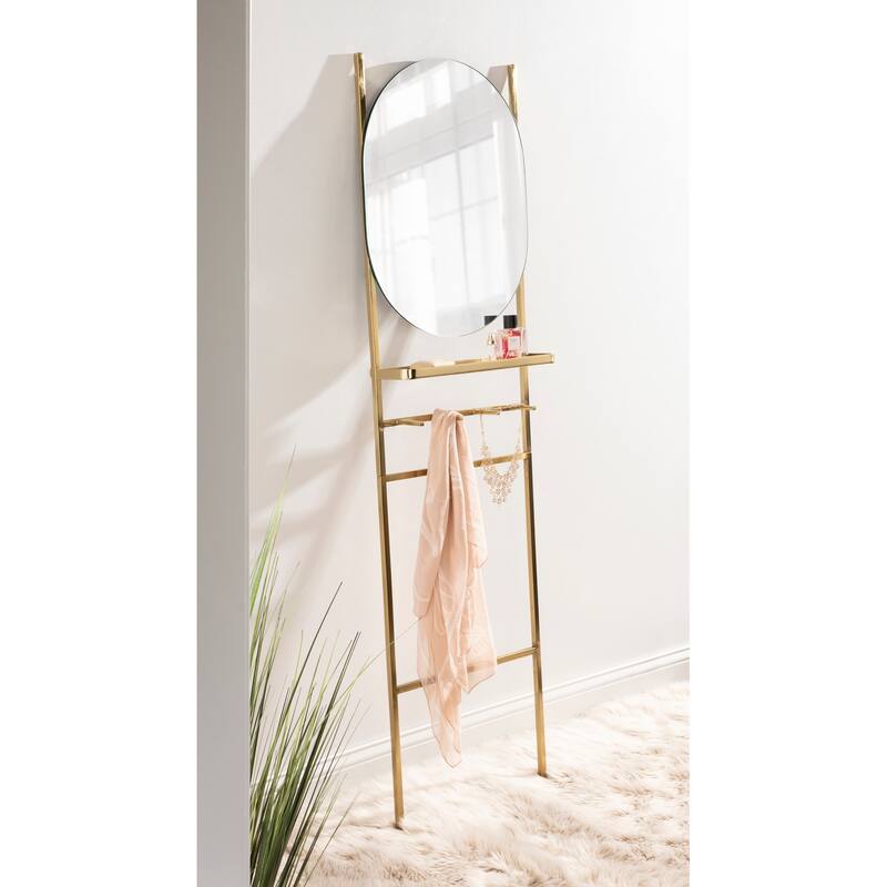 Kate and Laurel Noka Mirror Leaning Ladder