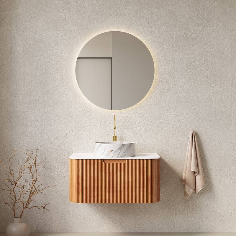 Wall Mounted Bathroom Vanity with Sink