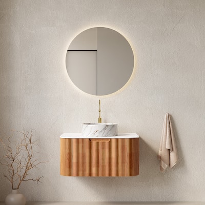 Wall Mounted Bathroom Vanity with Sink